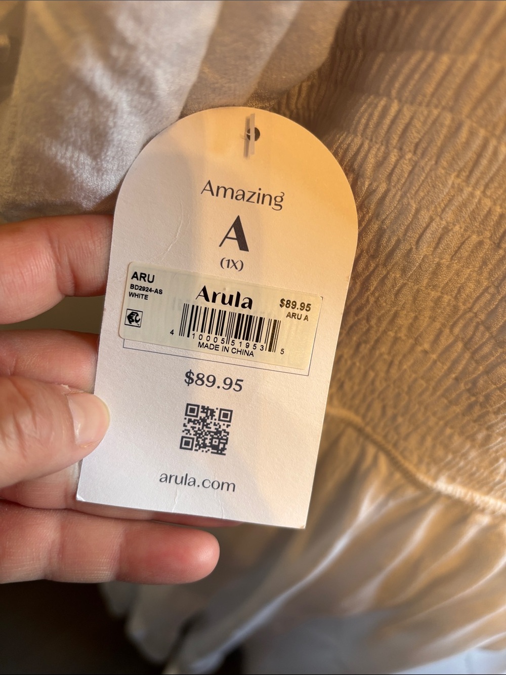 Arula Tiered Puff Sleeve Midi Dress White NWT - Picture 7 of 9
